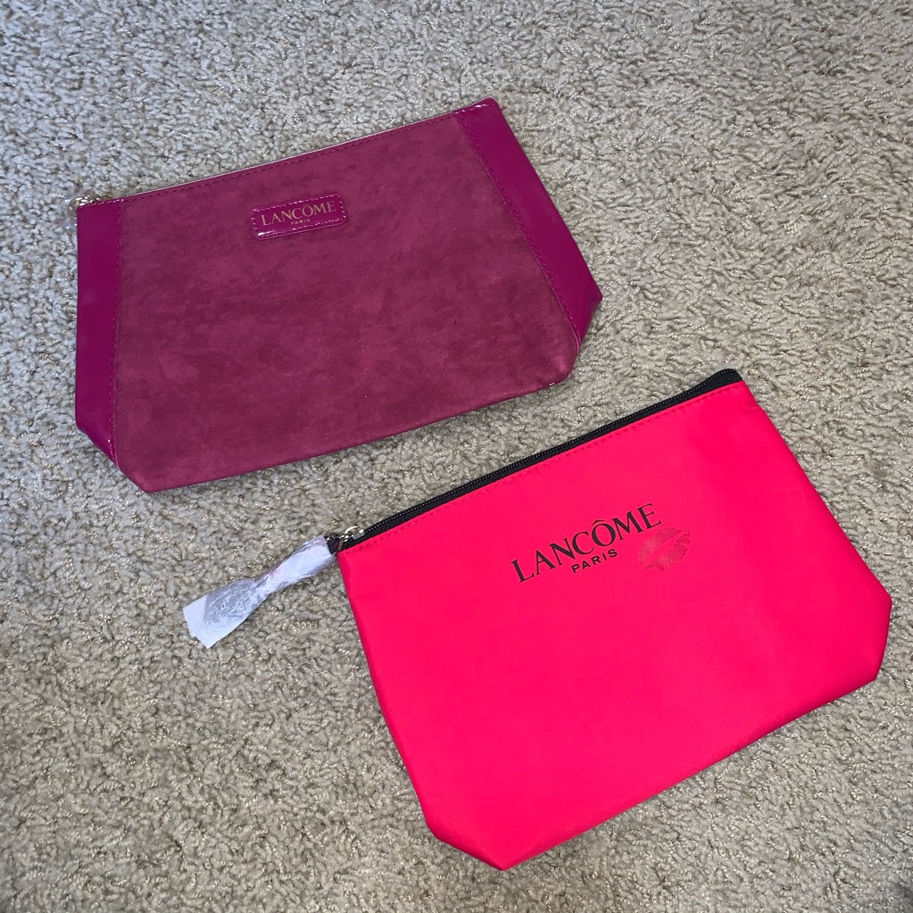 Two Brand New Lancome Make Up Pouches